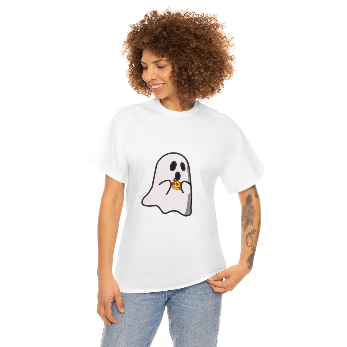 Pizza Ghost Short Sleeve Shirt